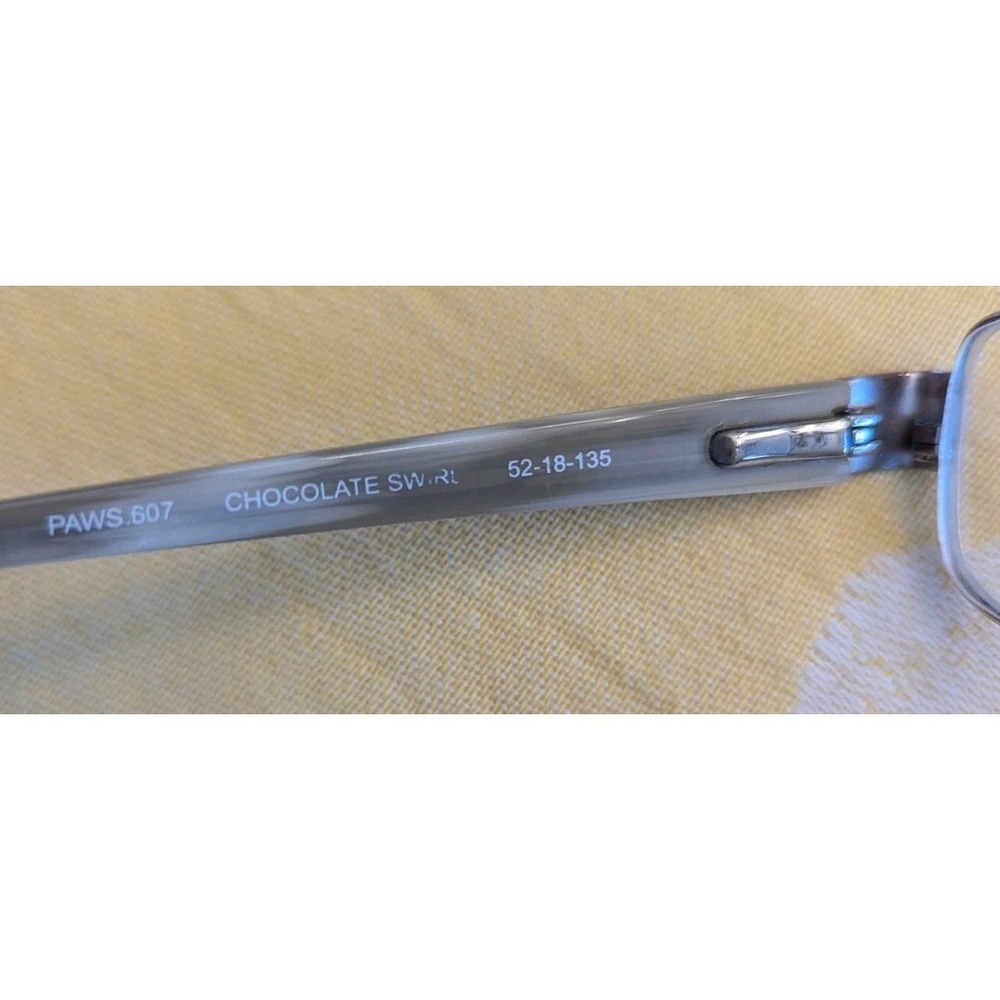 Paws Eyeglasses Frame PAWS-607 Women's Metal Square Full Rim 52-18-135 - Picture 4 of 8